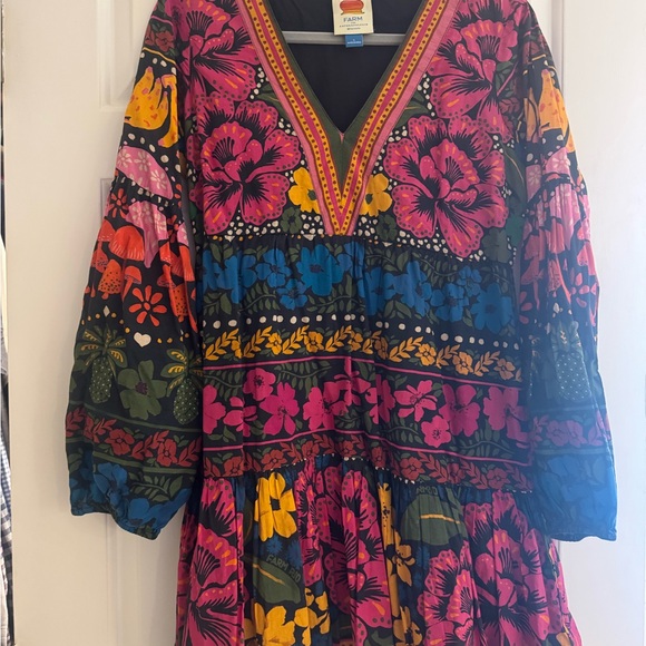 FARM Rio Pink and Green Floral Dress - Picture 2 of 8